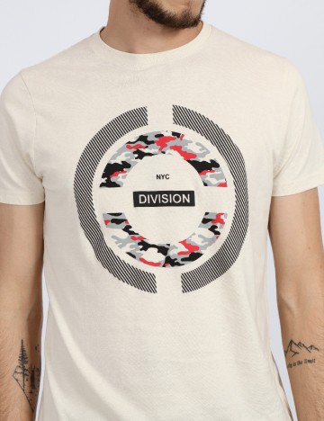 Tricou Milano Bulls, crem