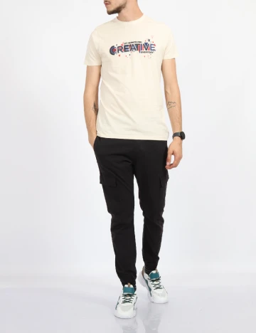 Tricou Milano Bulls, crem