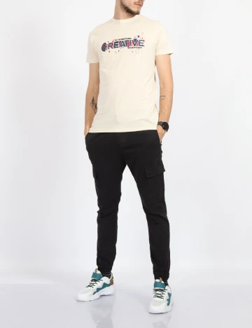 Tricou Milano Bulls, crem