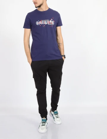 Tricou Milano Bulls, bleumarin Albastru