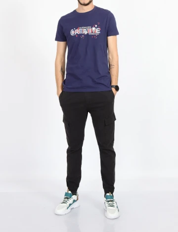 Tricou Milano Bulls, bleumarin Albastru