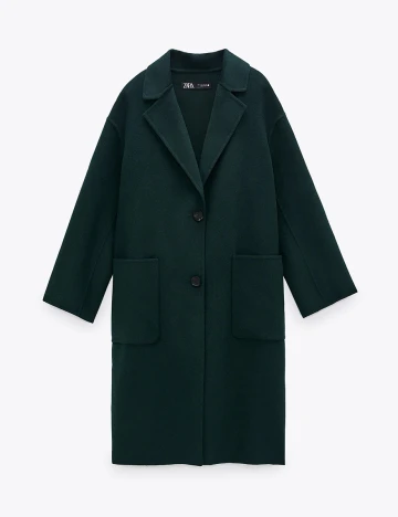 Palton Zara, verde, XS Verde