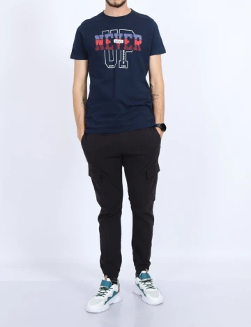 Tricou Milano Bulls, bleumarin
