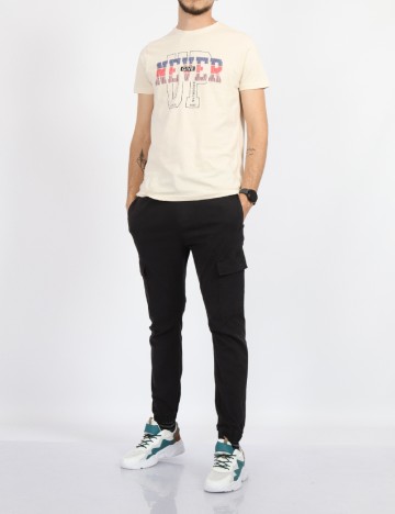 Tricou Milano Bulls, crem