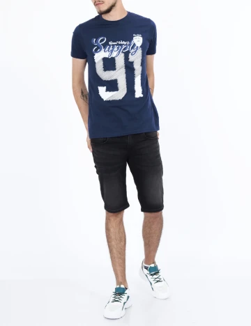 Tricou Milano Bulls, bleumarin Albastru