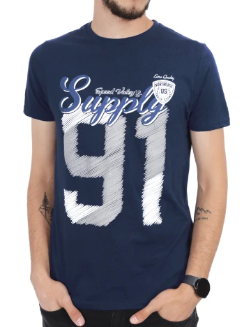 Tricou Milano Bulls, bleumarin Albastru