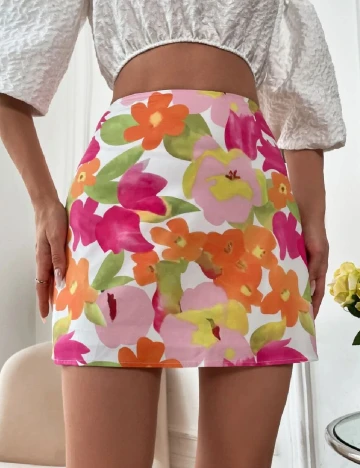 Fusta SHEIN, floral