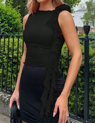Top SHEIN, negru
