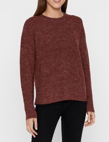 Pulover Vero Moda, grena, L