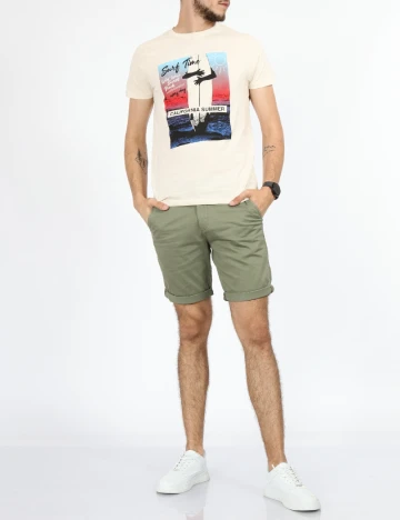 Tricou Milano Bulls, crem