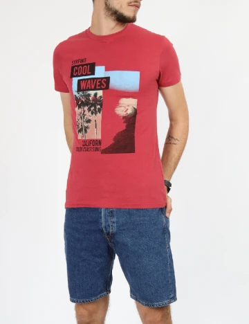 Tricou Milano Bulls, rosu