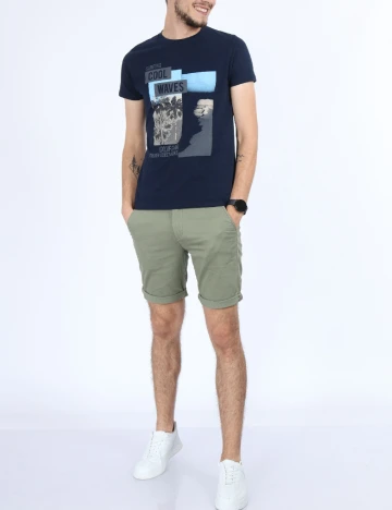 Tricou Milano Bulls, bleumarin