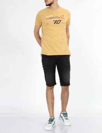 Tricou Milano Bulls, mustar