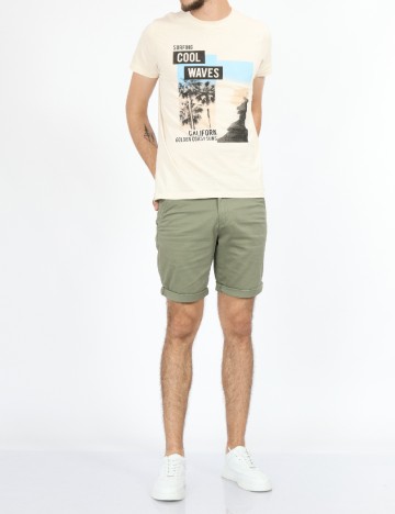 Tricou Milano Bulls, crem