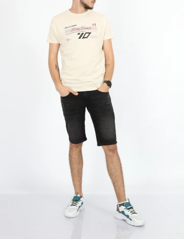Tricou Milano Bulls, crem