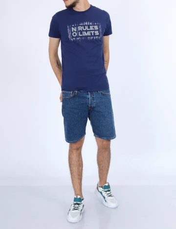 Tricou Milano Bulls, albastru Albastru