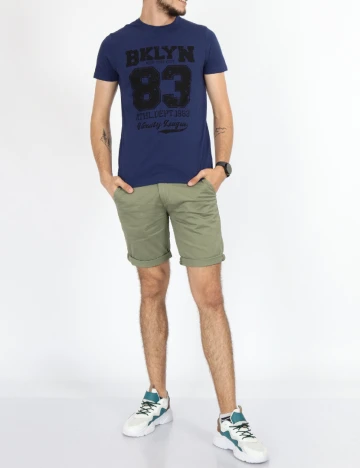 Tricou Milano Bulls, bleumarin