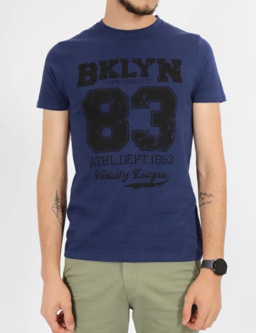 Tricou Milano Bulls, bleumarin