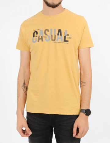 Tricou Milano Bulls, mustar
