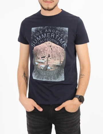 Tricou Milano Bulls, bleumarin