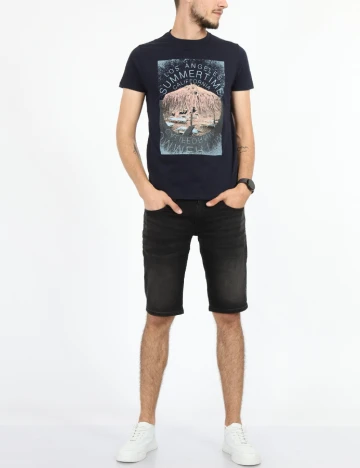 Tricou Milano Bulls, bleumarin