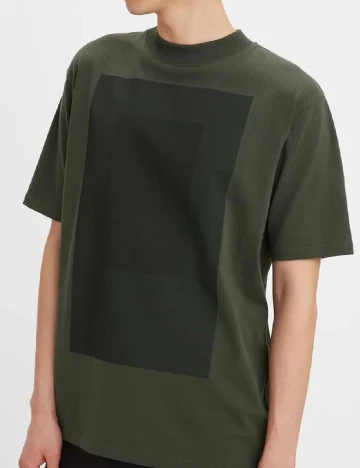 Tricou Oversize Levi S, verde inchis