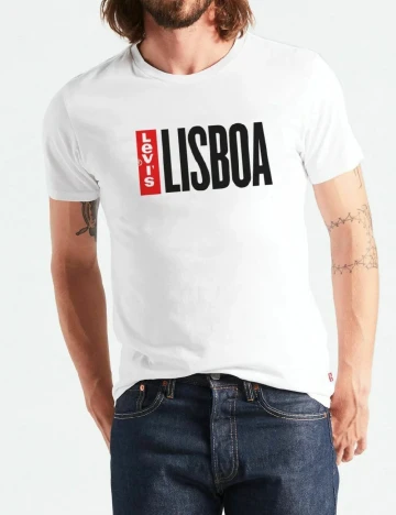 Tricou Levi S, alb