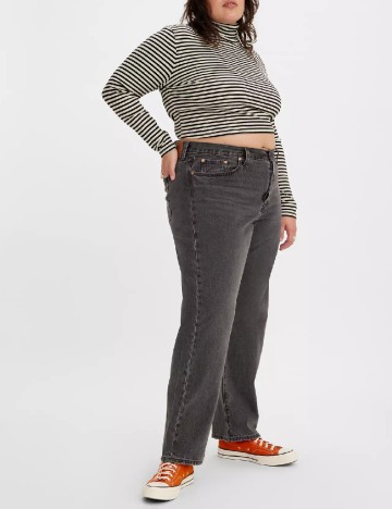 Blugi Levi S Plus Size, gri