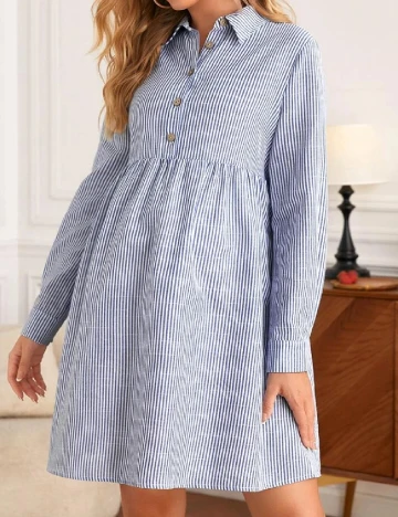 Rochie scurta SHEIN Maternity, albastru Albastru