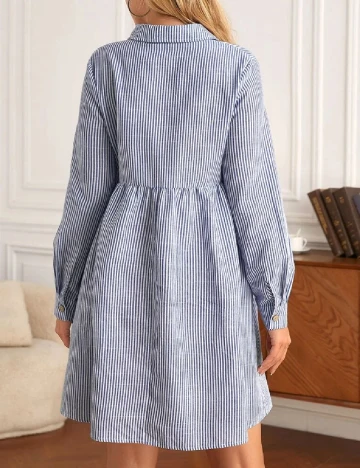 Rochie scurta SHEIN Maternity, albastru Albastru