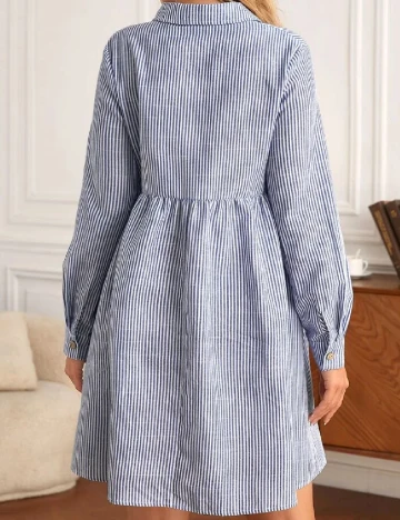 Rochie scurta SHEIN Maternity, albastru Albastru