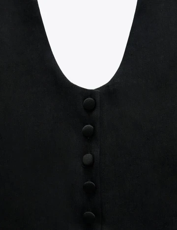 Top Zara, negru, XS Negru