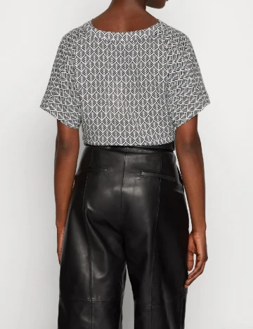 Bluza Kaffe, alb/negru Negru