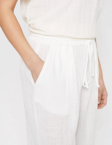 Pantaloni Saint Tropez, ecru