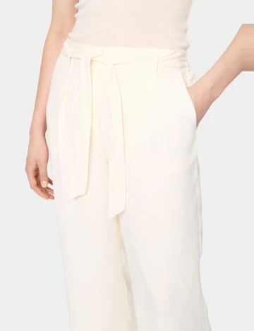 Pantaloni Saint Tropez, ecru Alb