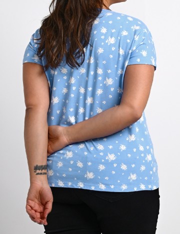 Tricou Kaffe Curve, albastru