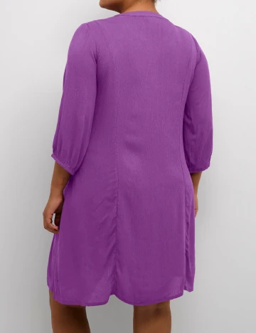 Rochie scurta Kaffe Curve, mov