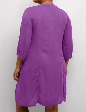 Rochie scurta Kaffe Curve, mov