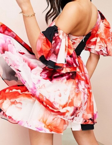 Rochie scurta ASOS, mix culori