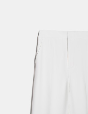 Pantaloni Zara, alb, S