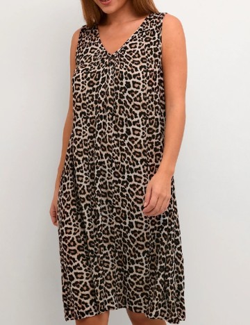 Rochie scurta Kaffe, animal print