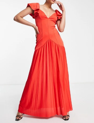 Rochie lunga ASOS, rosu Rosu