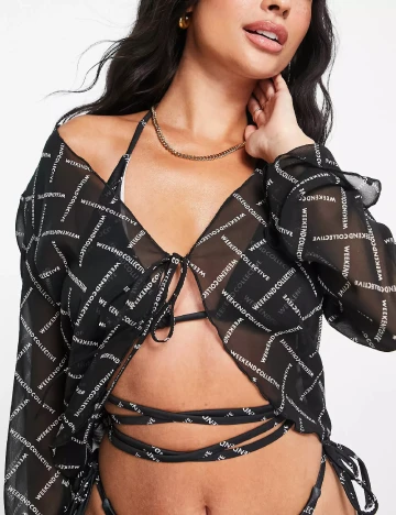Top ASOS, negru