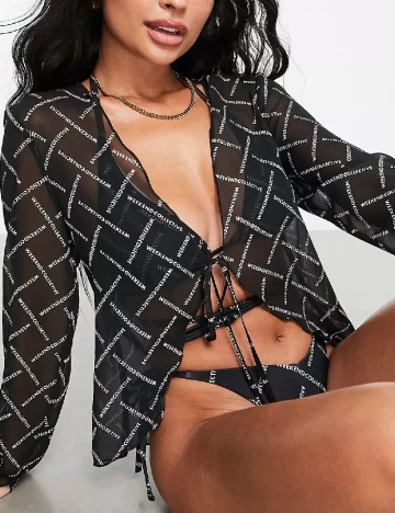 Top ASOS, negru