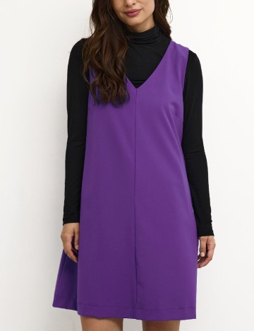 
						Rochie scurta Kaffe, mov
