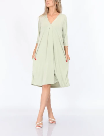 Rochie scurta Cream, verde