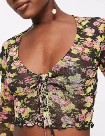Top Miss Selfridge, floral Floral print