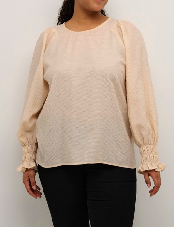 
						Bluza Kaffe Curve, crem