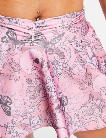 Fusta de plaja ASOS, roz