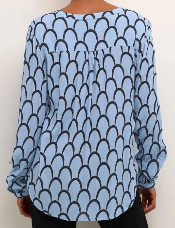 Bluza Kaffe, bleu Albastru